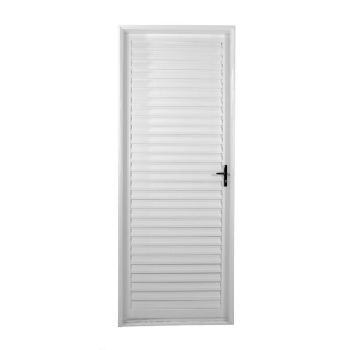 Porta de Aço Branca Laminada de 215 x 85cm Esquerda MGM